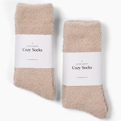 Giften Market - Cozy Cloud Socks - Ivory - Warm & Soft - Women’s Gift