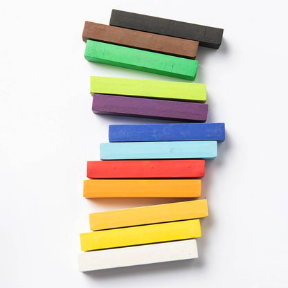 elseware unplug / eco-kids - Pastel Sticks - Talc-Free Oil Pastels - 12 Non-Toxic Colors