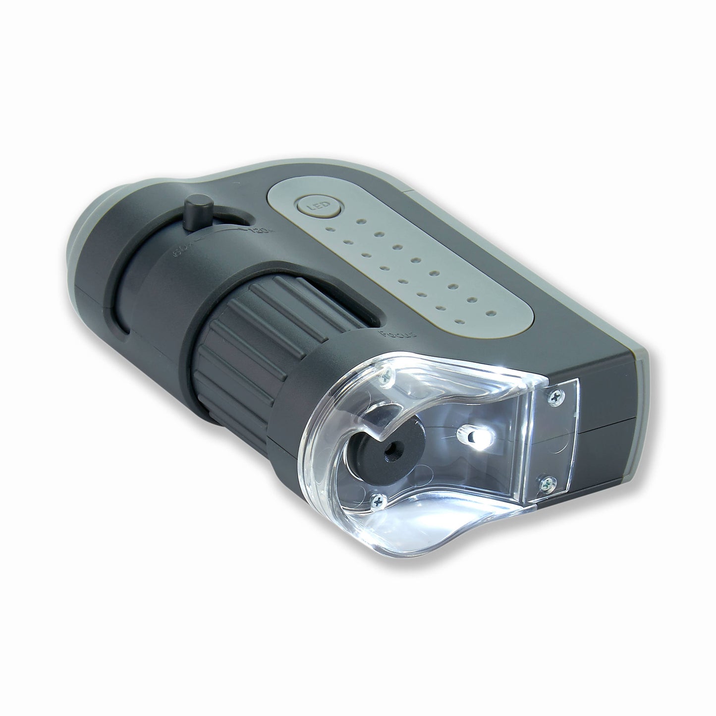 Carson - 60x-120x Lighted Pocket Microscope, Portable, Educational
