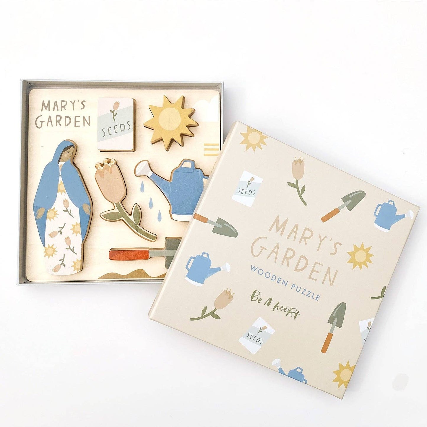 Be A Heart - Mary's Garden Wooden Puzzle
