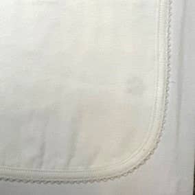 Zsa Zsa & LoLLi Monogram Blanks - Picot Trim/ Receiving Blanket Baby Gift, Embroidery, Mono