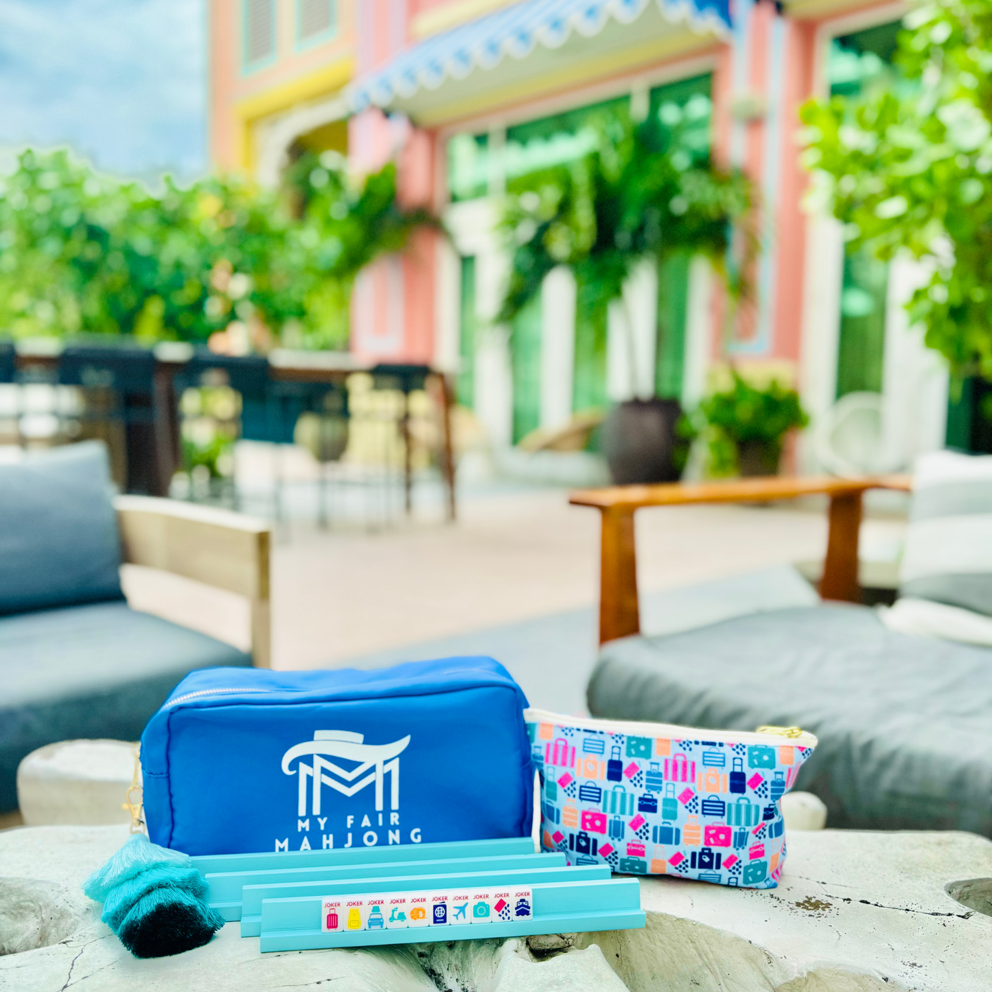 My Fair Mahjong - MINI TRAVEL MAHJONG  |  Mini Anywhere Series  |  White
