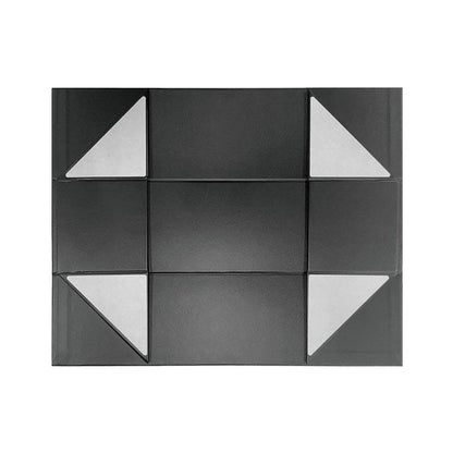 LA Ribbons Wholesale - 13" x 3.7" x 3.7" Collapsable Gift Box w/ Magnetic Square Flap Lid | Black