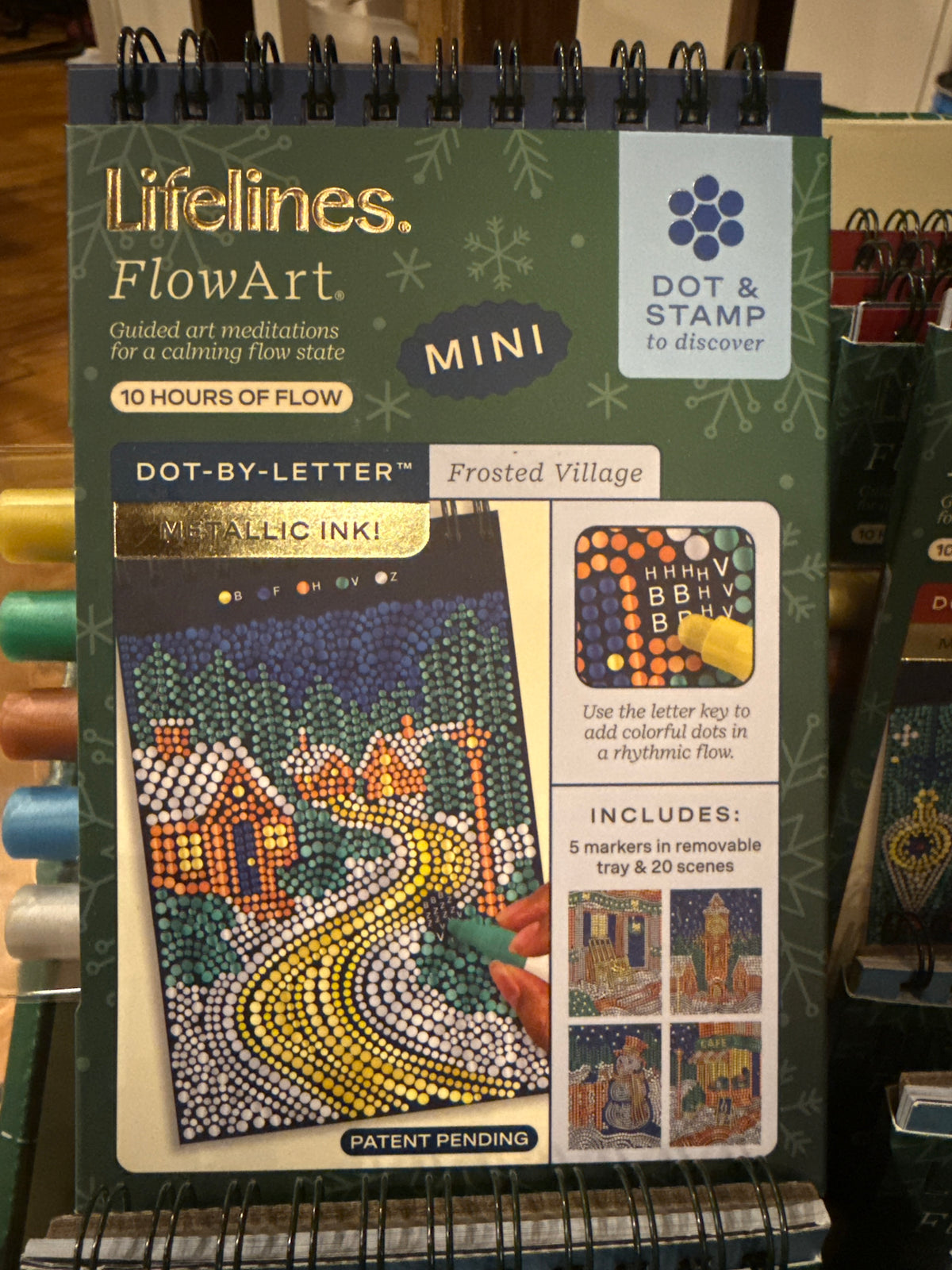 Lifelines FlowArt Mini: Frosted Village – Metallic Ink
