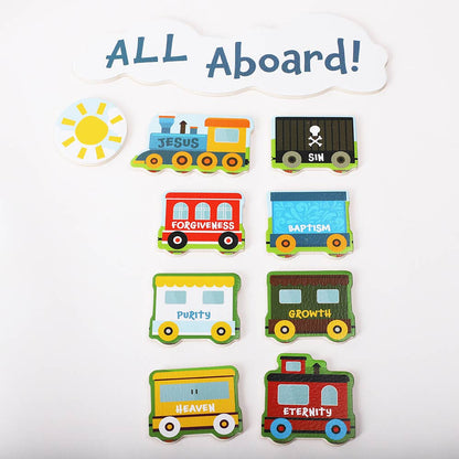 Swanson Christian Products - Wooden Puzzle  - Chunky Pieces - Plan of Salvation Train