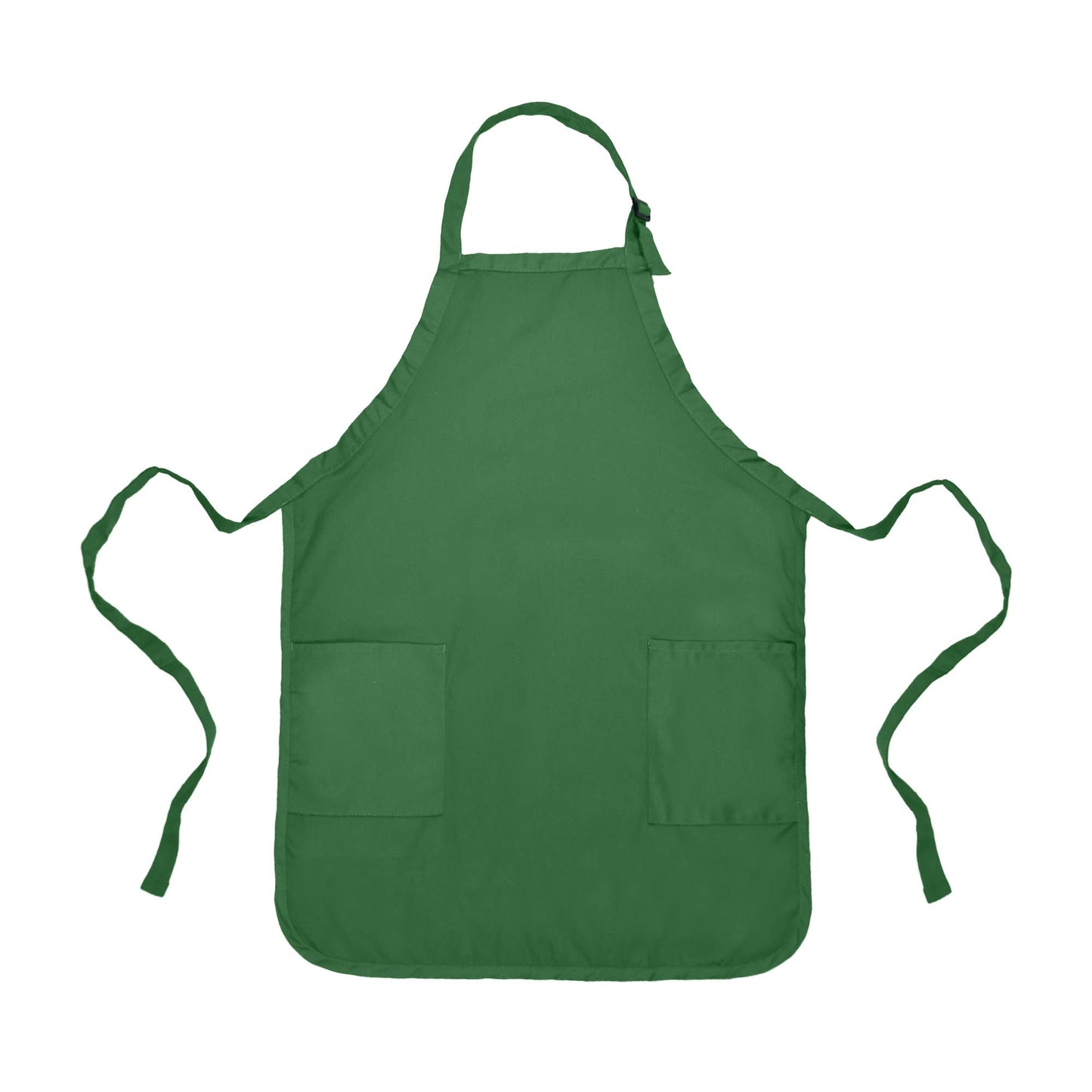 Dalix - DALIX Apron Restaurant Home Spun Poly Cotton 2 Pockets