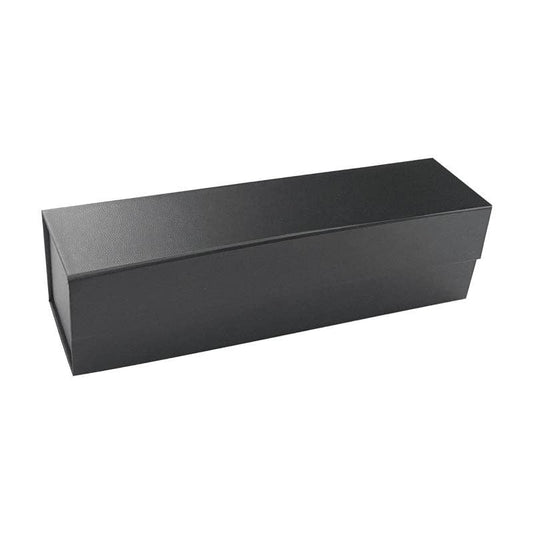LA Ribbons Wholesale - 13" x 3.7" x 3.7" Collapsable Gift Box w/ Magnetic Square Flap Lid | Black