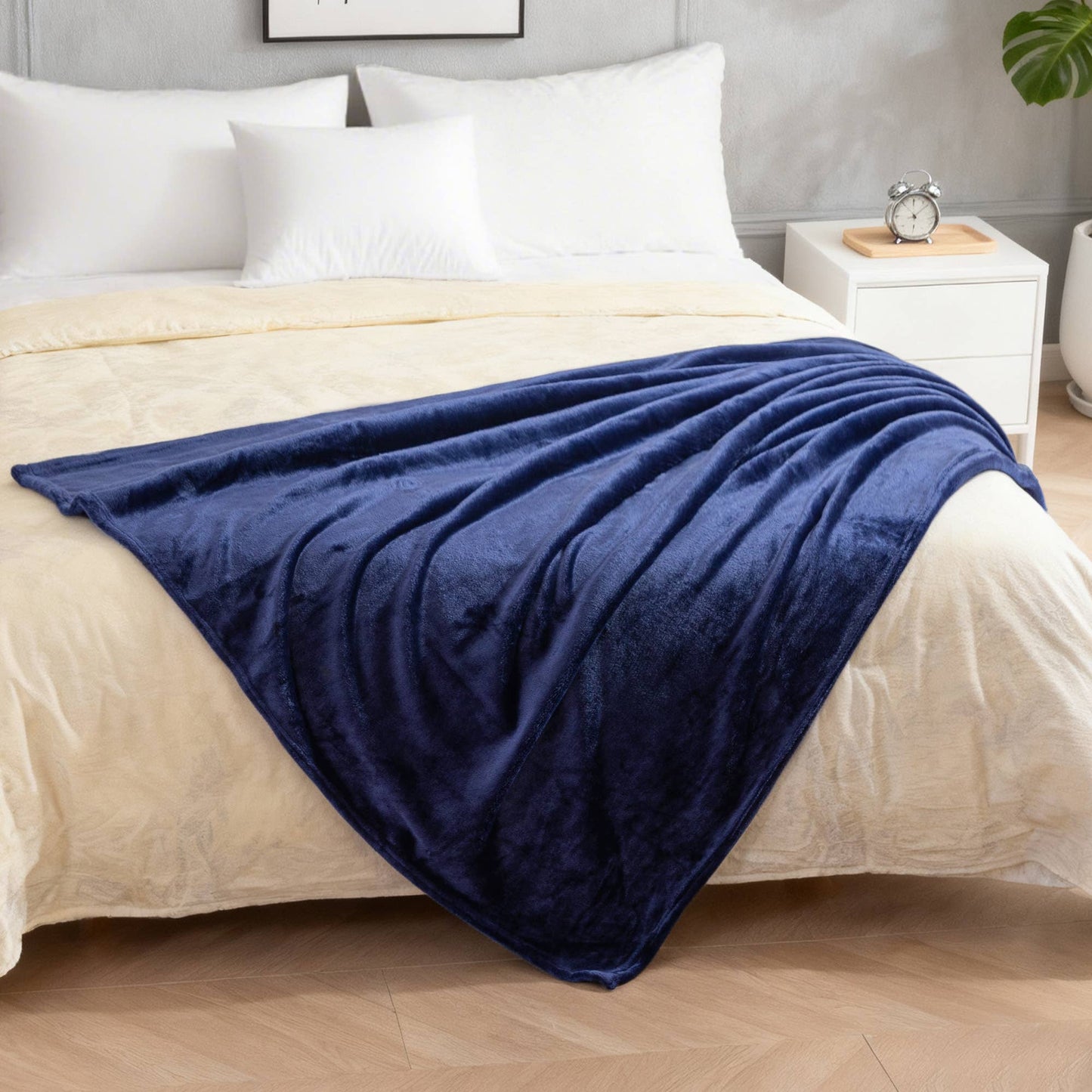 Awesome Home - Ultra Soft Cozy Fleece Throw Blanket, 50"Wx60"L