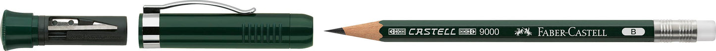 Faber-Castell / Creativity for Kids - Perfect Pencil, Castell 9000 with Built-in Sharpener Cap