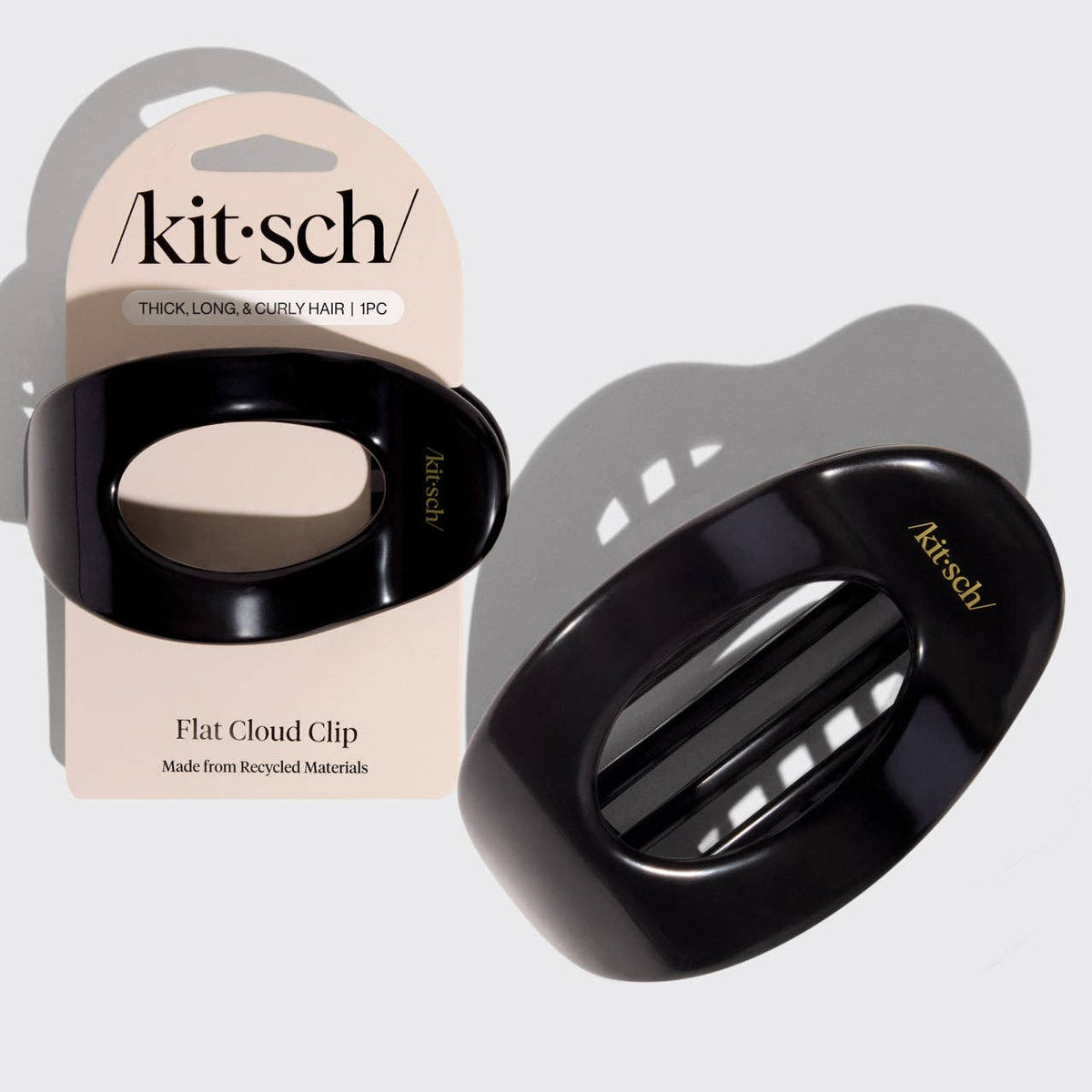 KITSCH - Black Flat Cloud Clip - Large
