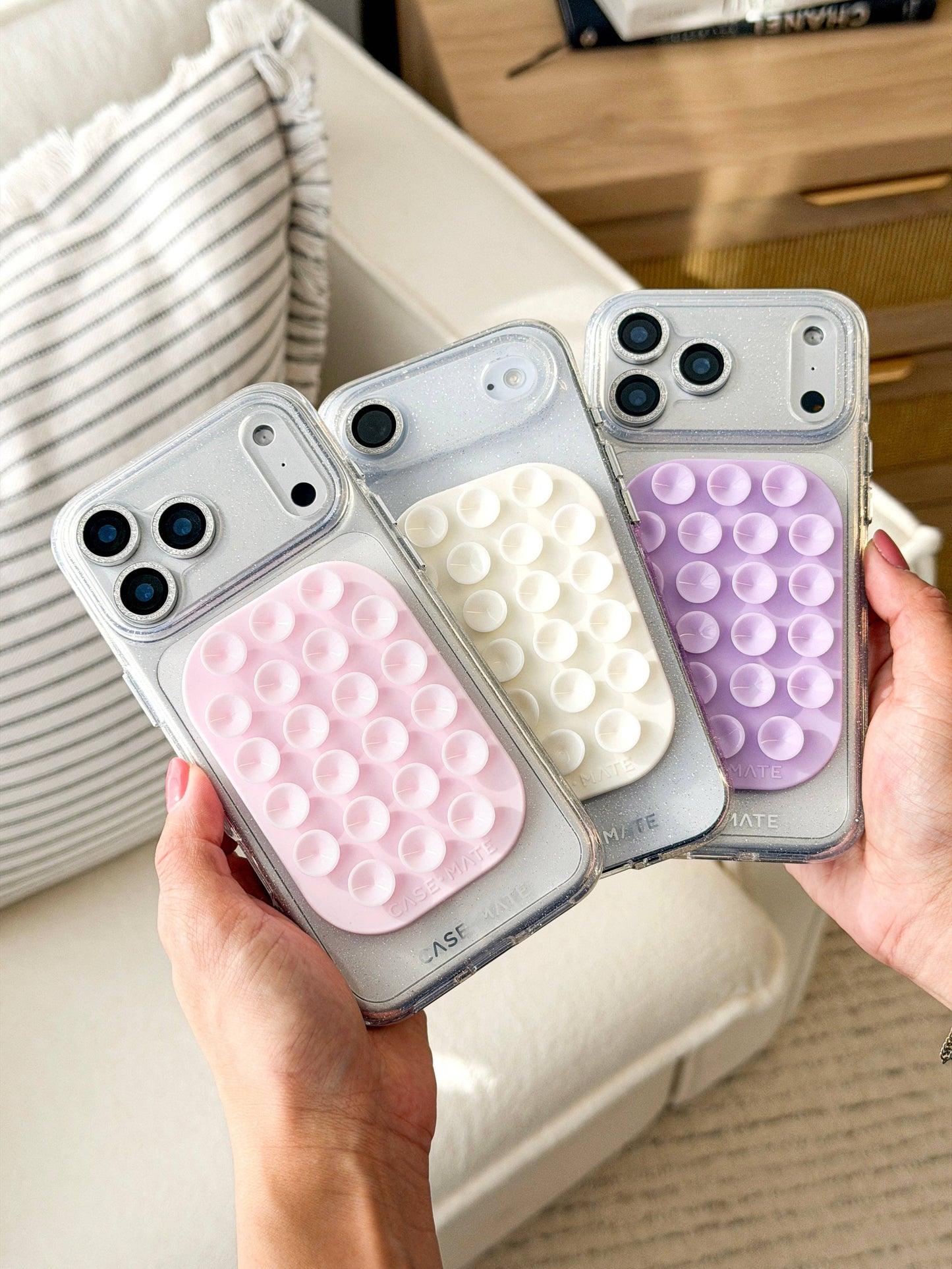 Case-Mate - Case-Mate Double-Sided Suction Phone Mounts