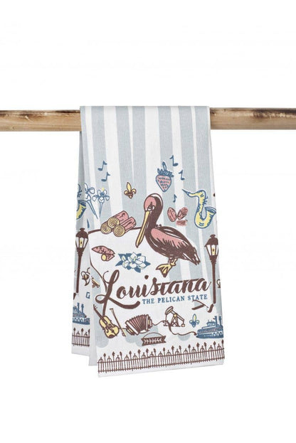 THE PARISH LINE - Kitchen Towel - Louisiana The Pelican State