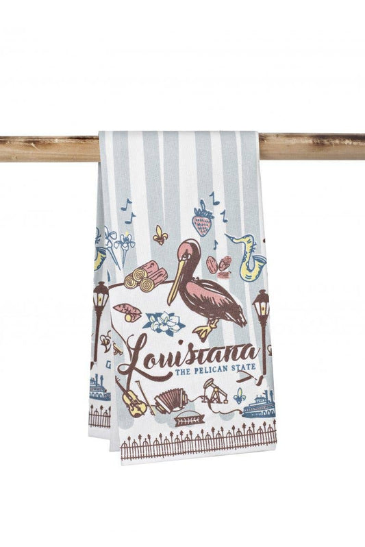 THE PARISH LINE - Kitchen Towel - Louisiana The Pelican State