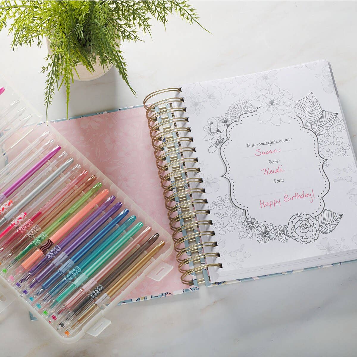 Christian Art Gifts - Coloring Devotional Illustrated Words of Jesus for Women