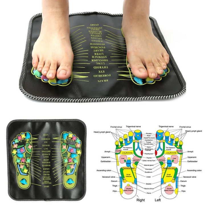 VIGOR - Reflexology Acupressure Mat Pad Massager Massage Foot Stone