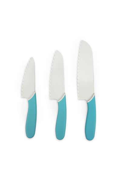 Handstand Kitchen - Chef’s Knife Set – 3pc Kid-Safe Nylon Knives
