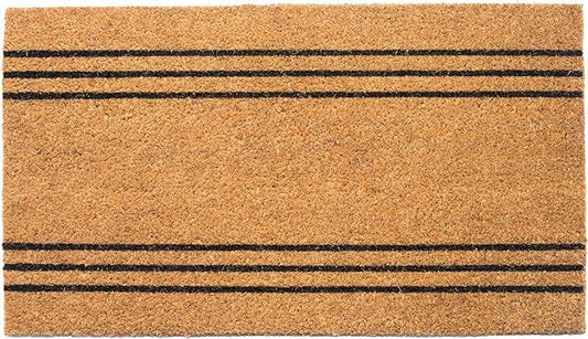 The Fine Living Company - Basic Stripe Coir Door mat - 17X30"(43x76cm) large