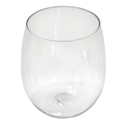 Portofino International Trading, USA - Plastic Stemless Wine Glass 12oz