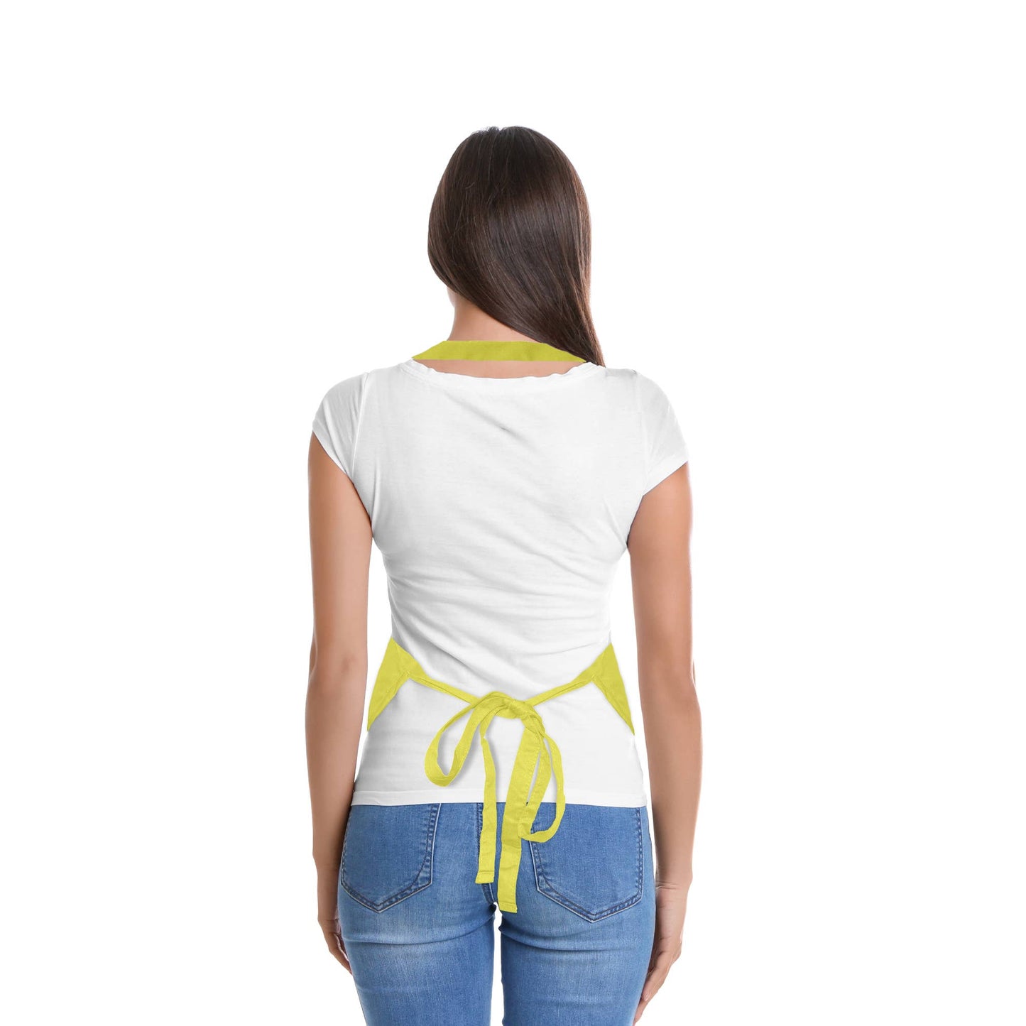 Dalix - DALIX Apron Restaurant Home Spun Poly Cotton 2 Pockets