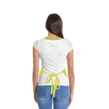 Dalix - DALIX Apron Restaurant Home Spun Poly Cotton 2 Pockets