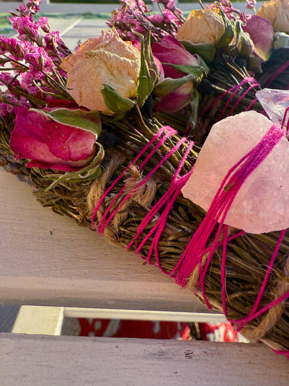 CharlieHaze - Rose Quartz, Rosemary, Sage, and Lavender Smudge Stick