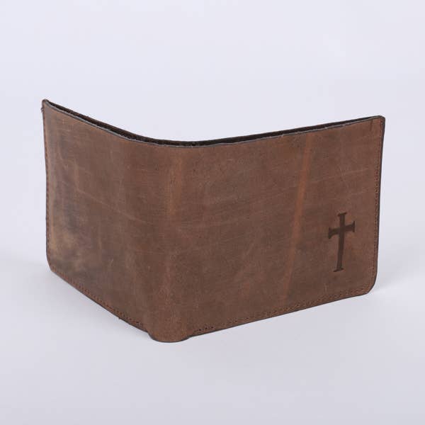 Swanson Christian Products - Men's Wallet - Leather - Cross