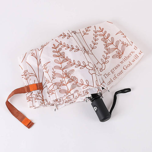 Swanson Christian Products - Compact Umbrella - Isaiah 40:8 Wildflowers