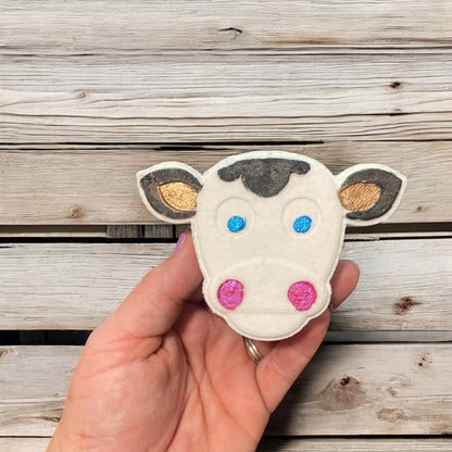 Hand Painted Cow Bath Bomb with surprise coin inside 