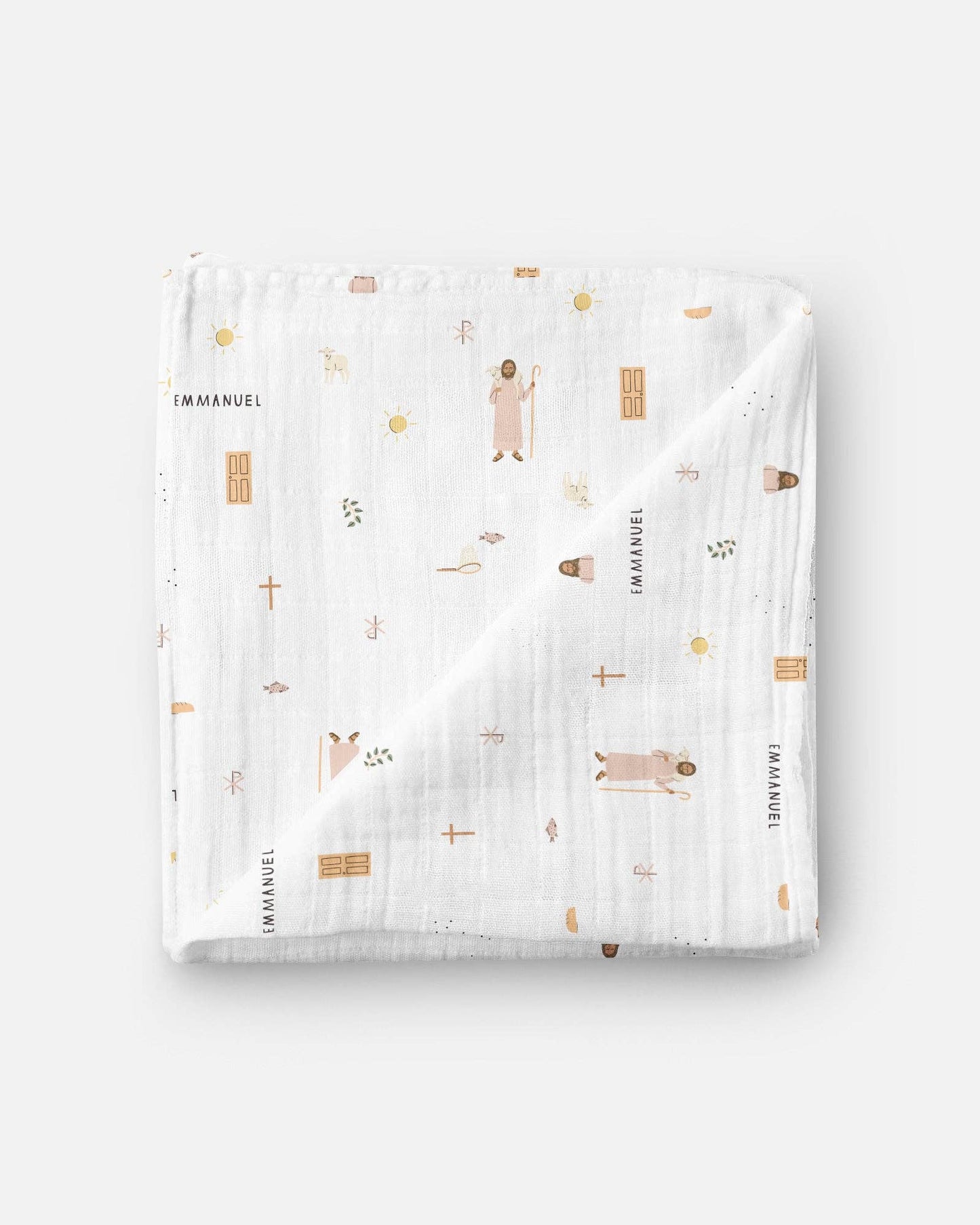 Be A Heart - Jesus Muslin Swaddle Baby Blanket