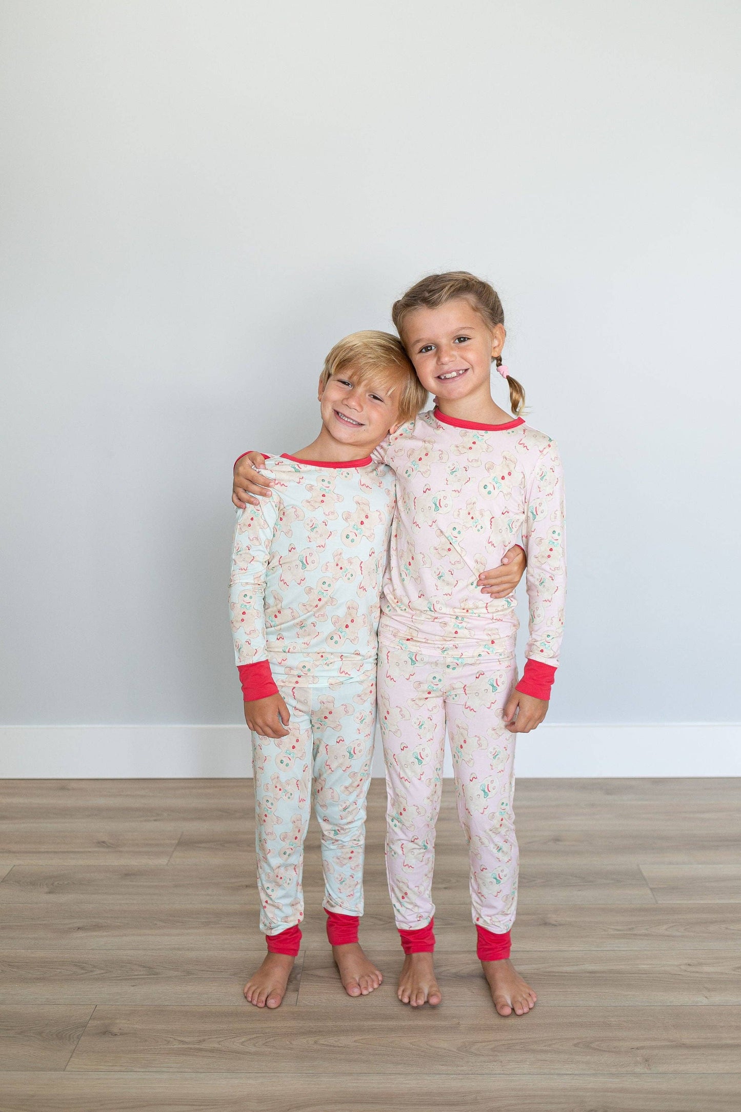 Sweet Bay Clothing - Pink Gingerbread Two Piece Pajama Pants Set