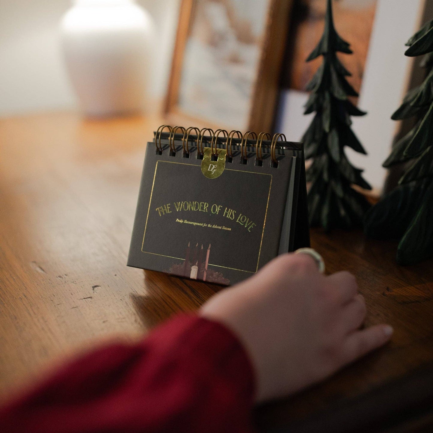 The Daily Grace Co - The Wonder of His Love | Daily Encouragement Flip Calendar for the Advent Season