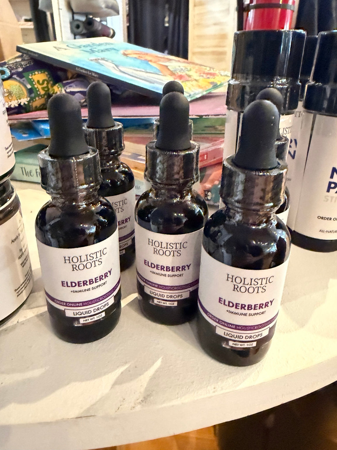 Holistic Roots Elderberry Liquid Drops bottle